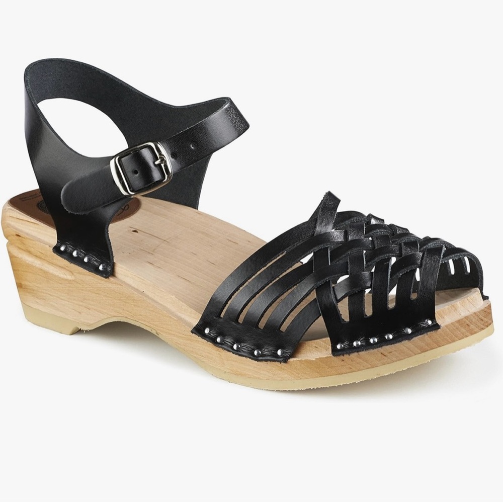 Troentorp Women's Anna Original Sole clog sandal wooden shoe Sweden shoes